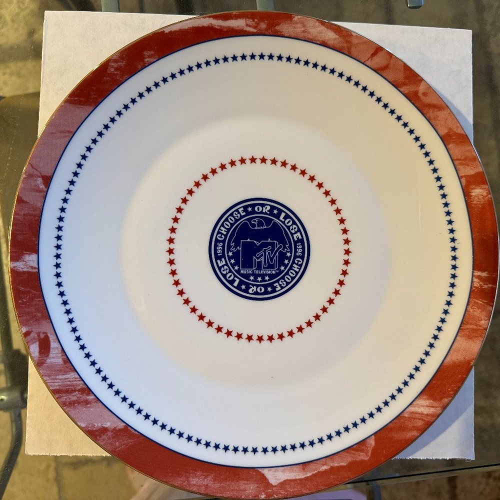 Vintage 1996 MTV "Choose or Lose" Plate